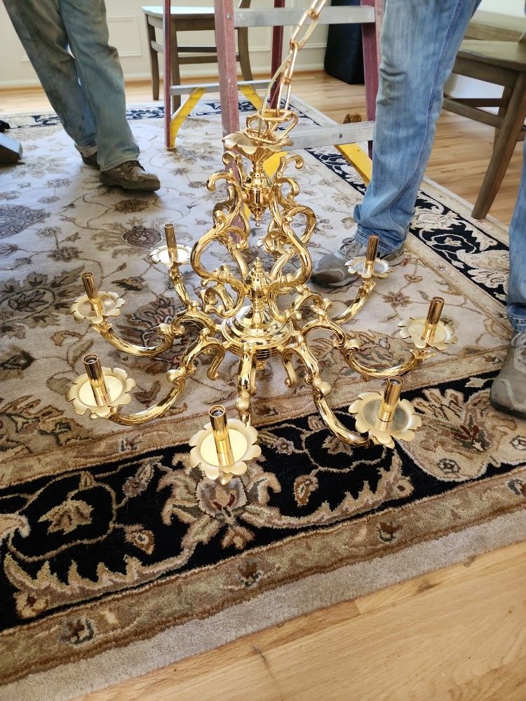 Solide Pure Brass ,, Chandelier