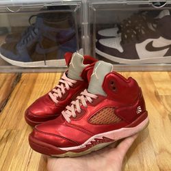 Nike Jordan 5 Retro Gym Red-Ion Pink Size 3Y 440893-605 Valentine’s day