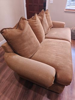 Brown Textured Sofa Couch