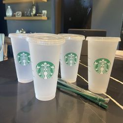 Blank Starbucks Cups (Set of 4)