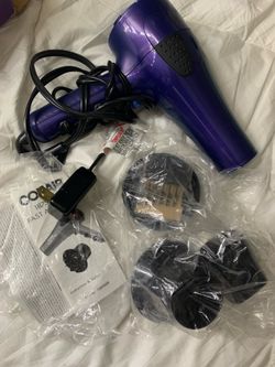 Conair Blow Dryer w/ Diffuser & Concentrator