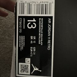 Jordan 11 ‘Gratitude’ Sz. 13