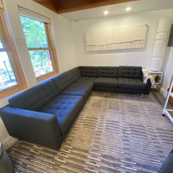 Ikea Morabo Sectional Sofa w/ Wood Legs