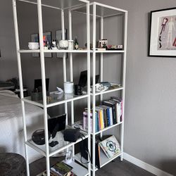Book Shelves - Metal And Glass 