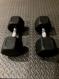 Brand New Nike 35 lb Rubber Hex Dumbbells Pair (70 lbs Total)