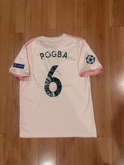 Manchester United 18/19 Away Jersey, Pogba #6, Champions league patch