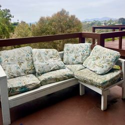 White Outdoor Patio  Bench For Sale