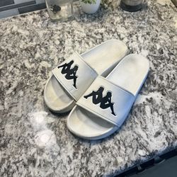 White kappa slides (size 10)