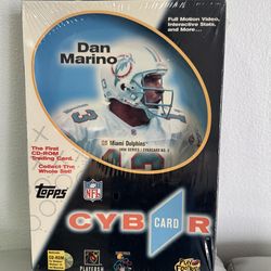 DAN MARINO 1996 Topps CYBER CARD NFL CD-ROM TRADING CARD New Unopened CYBR CARD