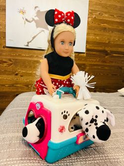 My Generation Doll and dogs w carrier