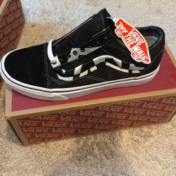 Old Shool Vans W 8 M 6.5 NEW Black 