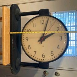 Rare Antique double sided IBM1950 school clock