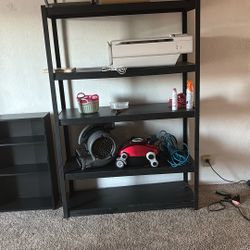 5 layer steel shelf , for tools , garage use .