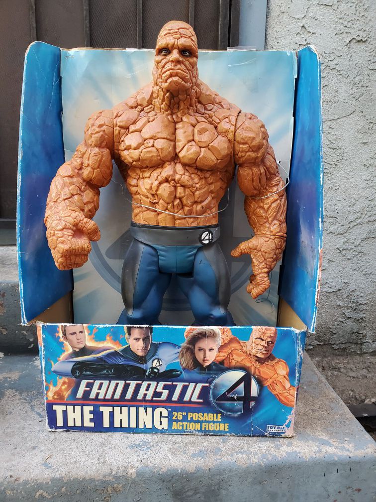The Thing huge 26 inch action figure Rare fantastic 4 marvel legends toy biz