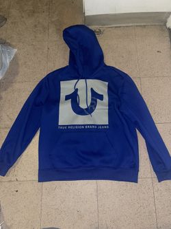 True Religion Blue Hoodie Size Xl