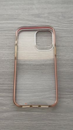IPhone 14 Pro Max ZAGG Gear4 Crystal Palace Phone Case, D30 Drop Protection Clear and Pink  Case