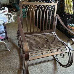 Metal Rocking Chair 