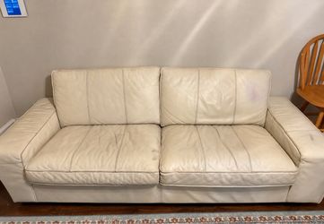Genuine Leather Sofa & Loveseat - $50 Each