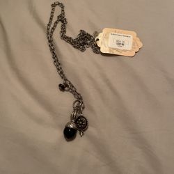 Button Charm Necklace 