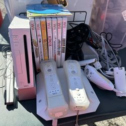 Nintendo Wii Console Bundle With Wii Sports Wii Sports Resort Games