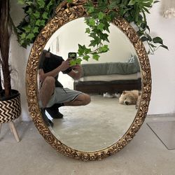 Vintage Oval Mirror 