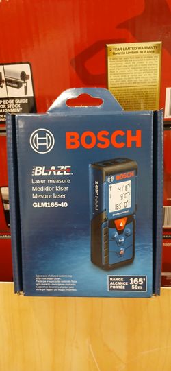​Brand New Bosch BLAZE Pro 165-Foot Laser Measure
Model: GLM165-40