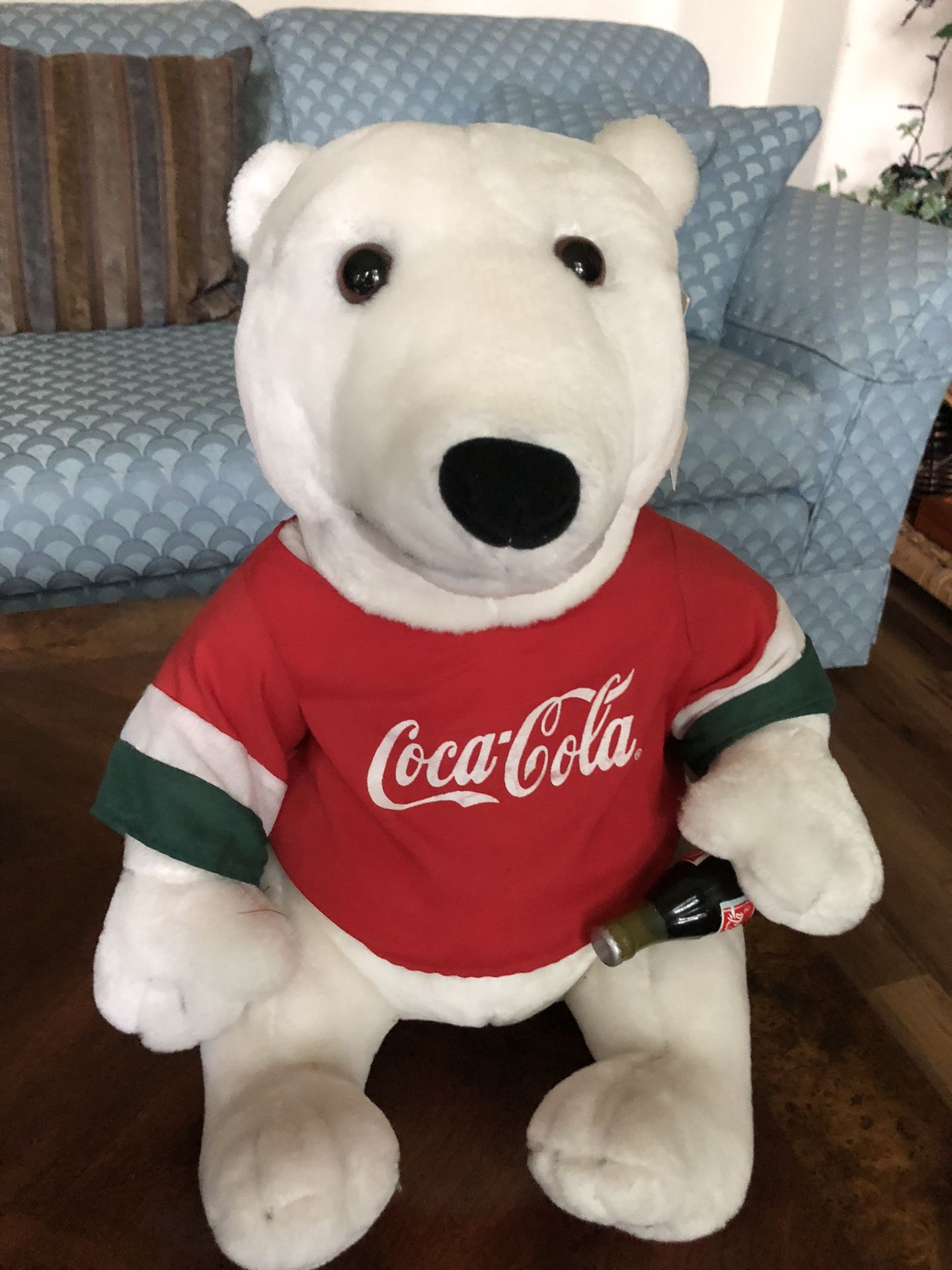 Vintage Coca Cola #1 Plush Stuffed Bear