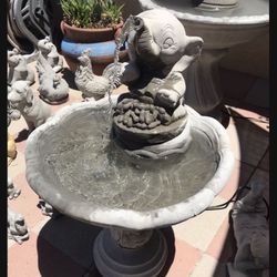 New Water Fountain Made Out Of Cement Perfect Gift For Any Occasion 