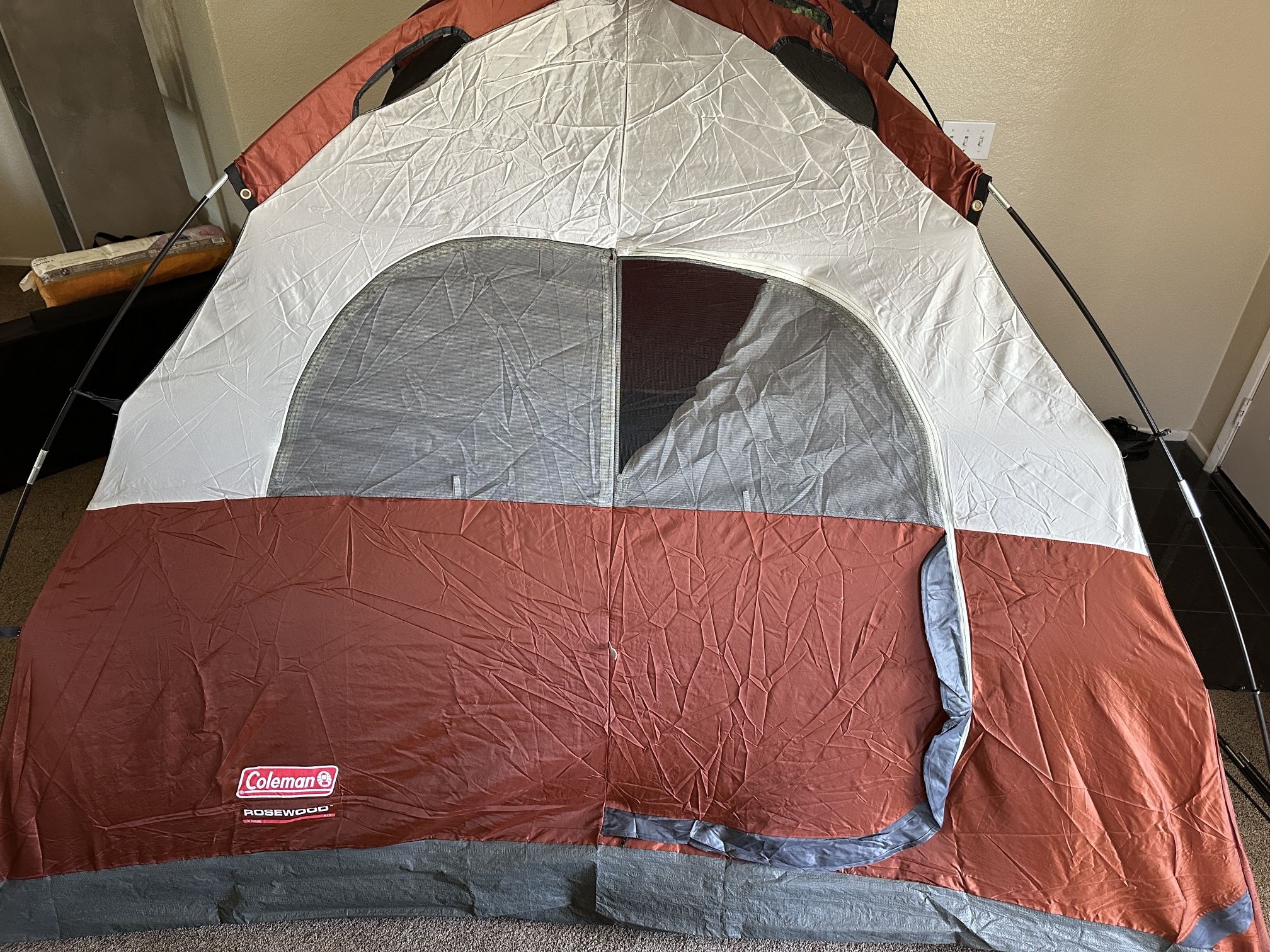 Coleman Rosewood 4 Person Tent 9 Ft By 7 Ft Camping Camp