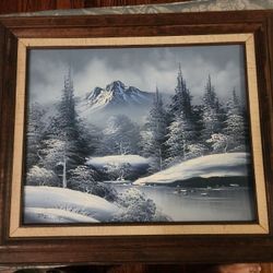 Antique Vintage Painting Signed Dedlin