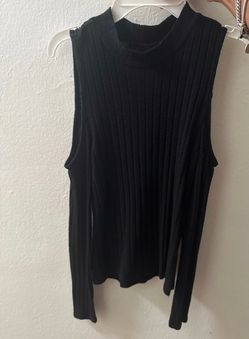 Black long sleeve with slit on top shoulder