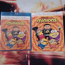 MINIONS: THE RISE OF GRU BLU-RAY+DVD+DIGITAL CODE...NEW & SEALED...DIGITAL CODE EXPIRED 9/30/23...ADULT OWNED AND KEPT IN A SMOKE FREE HOME...$8 FIRM