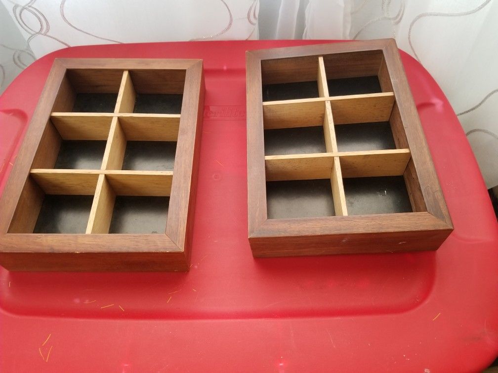 Wood box organizer