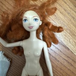 Mattel Disney Pixar Princess Merida Brave Movie 11" Doll As Is