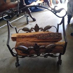 Iron Fire Wood Basket