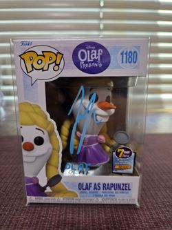 Funko Pop! Disney Olaf Presents - Olaf as Rapunzel #1180 Signed By Josh Gad + JSA COA
