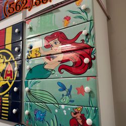 Little Mermaid Five Drawer Dresser New Chest Cajonera Comoda Nueva 