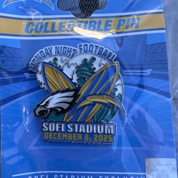 Chargers Eagles Game Day Pin MNF