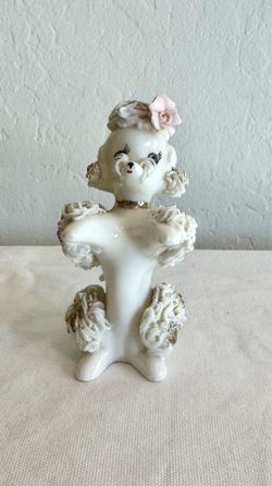 Vintage Inarco Japan Spaghetti Porcelain Poodle Figurine