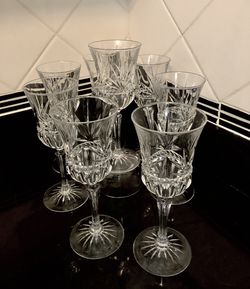 Crystal Etched Wine Glasses
