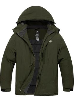 New in box Men's Big and Tall Ski Jacket Waterproof Snowboarding Jacket Windproof Winter Coat with Hood XL Tall