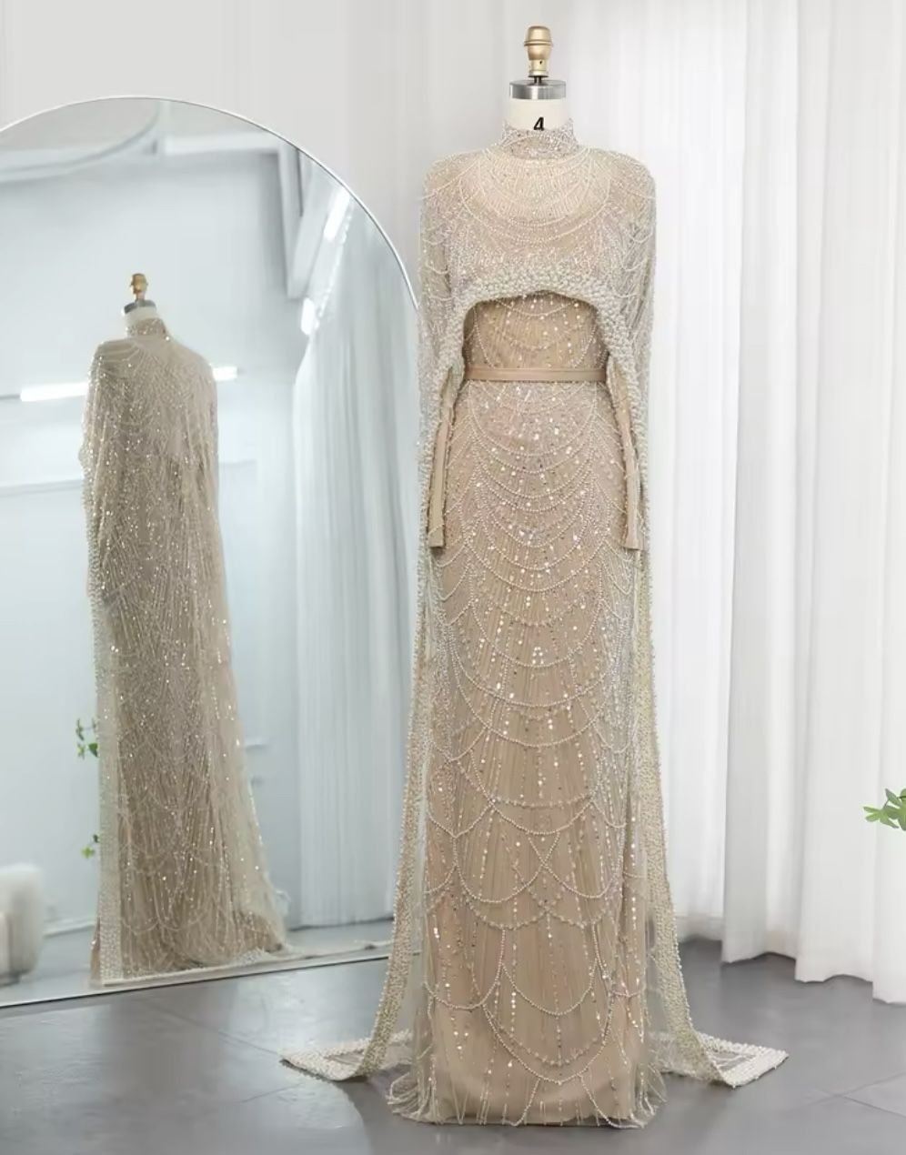Gold Beaded Dress