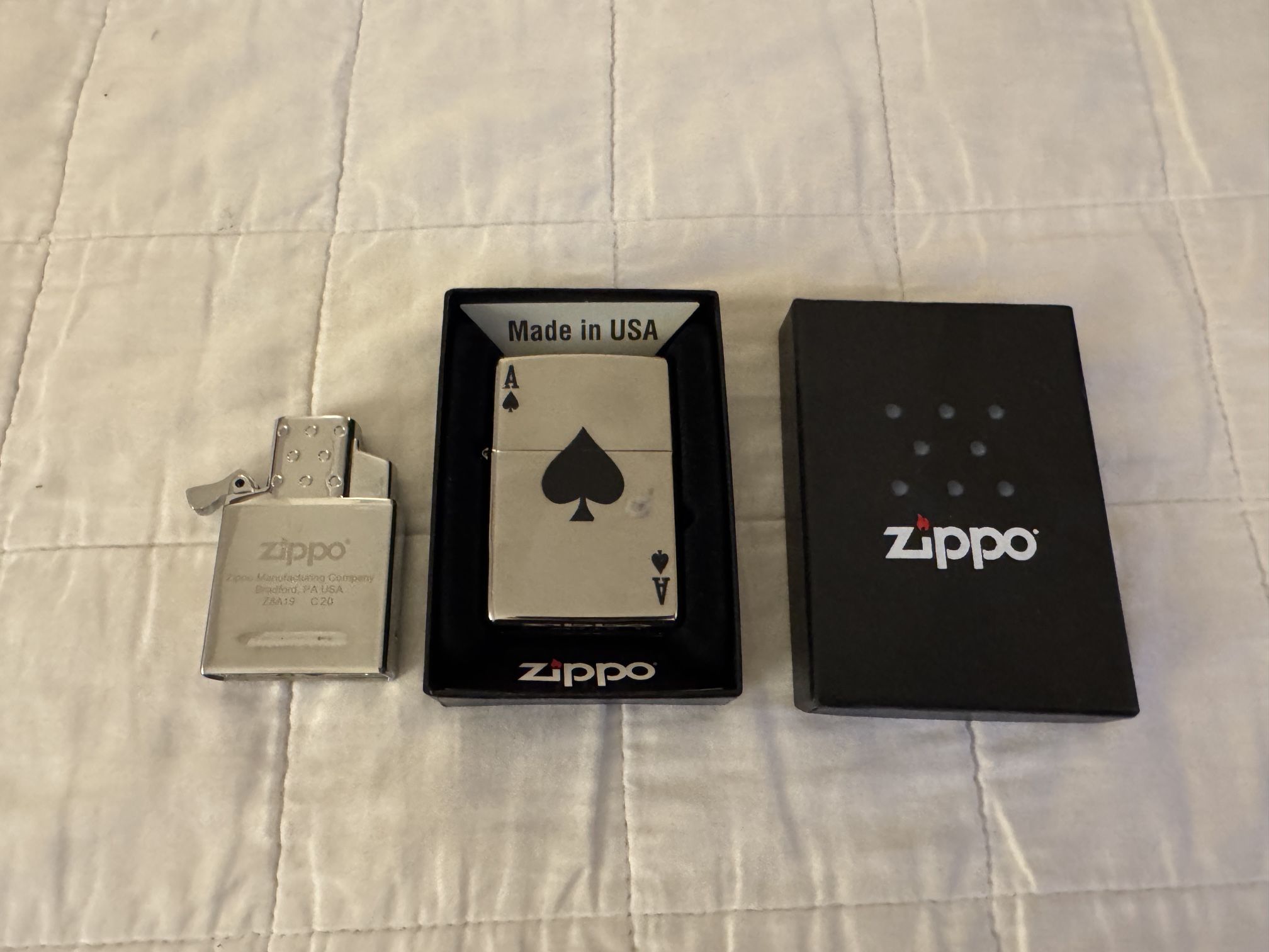Zippo Lighter Set + Torch Insert (Bundle)