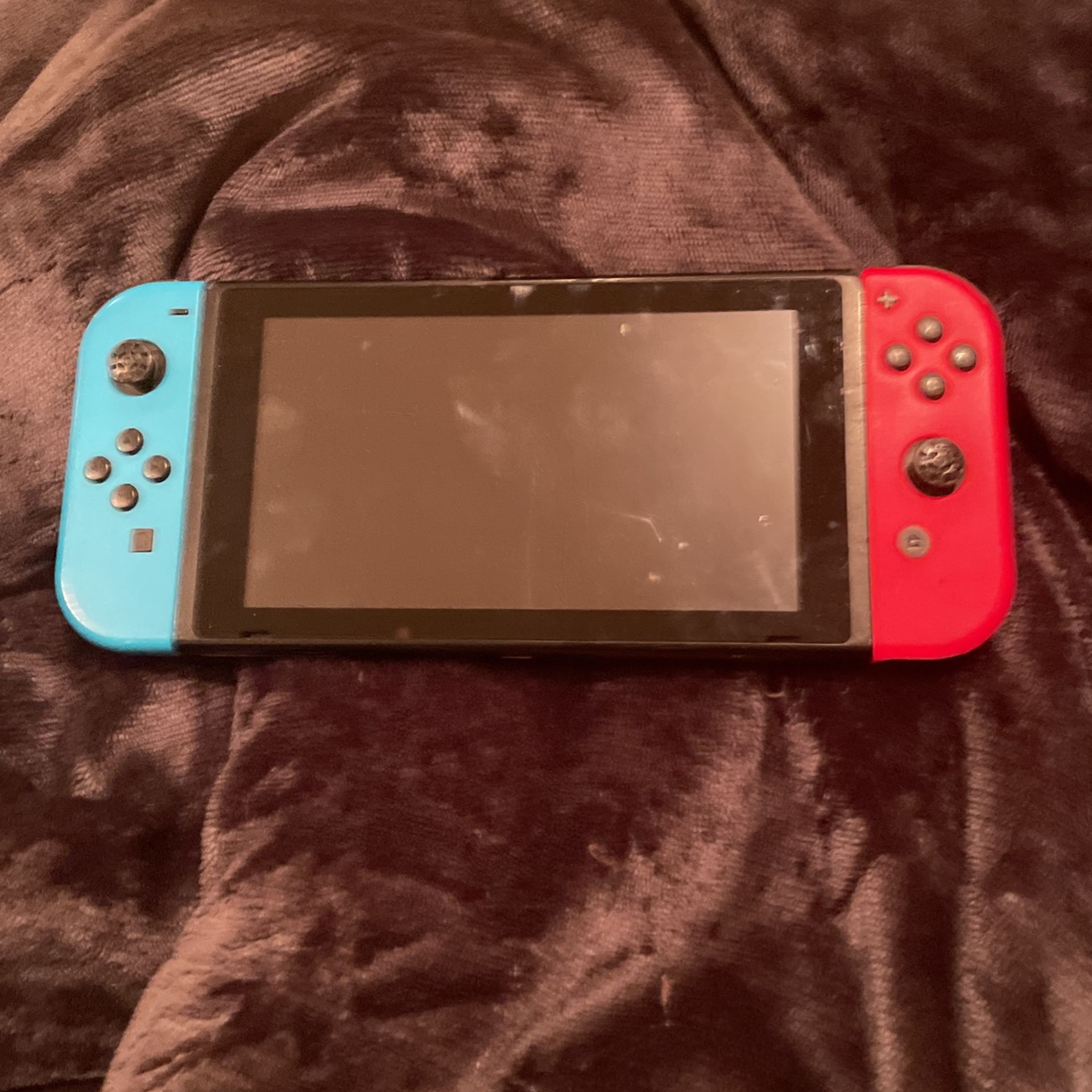 Nintendo switch with case and games