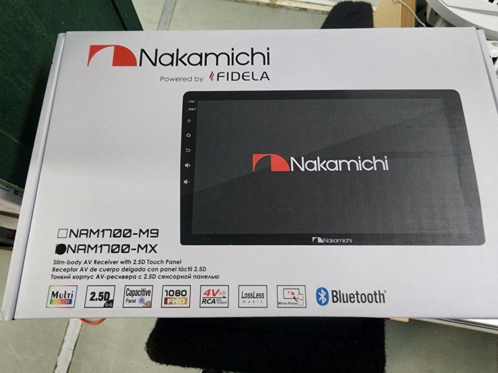 Nakamichi 10" Bluetooth Flat Screen Car Head Unit, New In Box