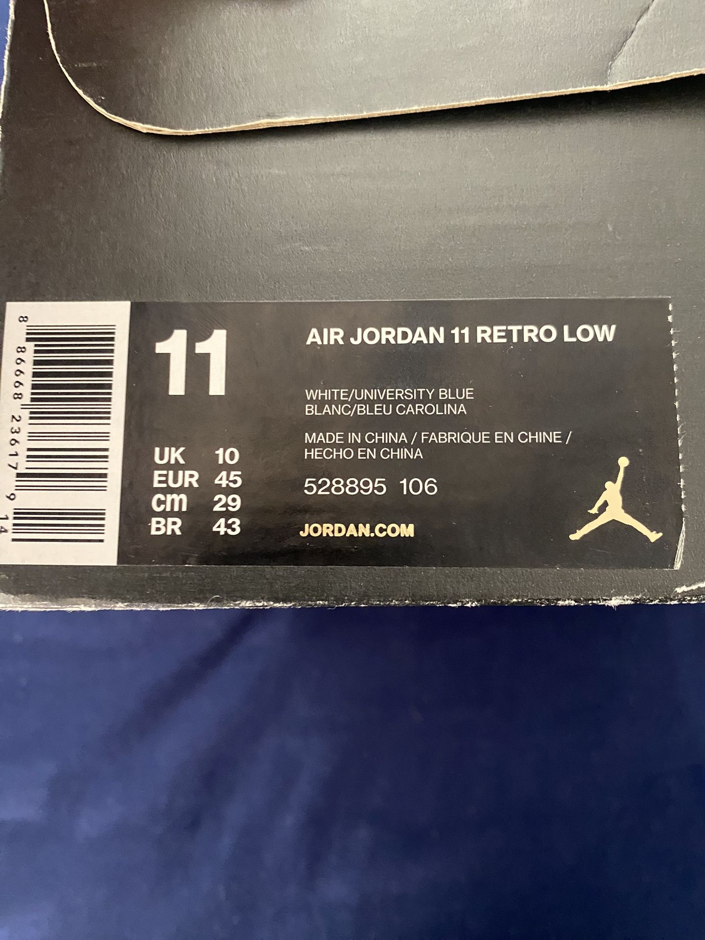 Air Jordan Retro Low Carolina Blue