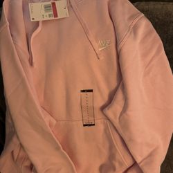 Men’s large pink Nike hoodie 