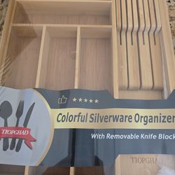 Silverware bamboo holder