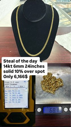 14k Solid Gold Chain