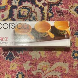 corsica 4 piece condiment set